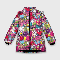 Зимняя куртка для девочек 3D Девчачьи радости