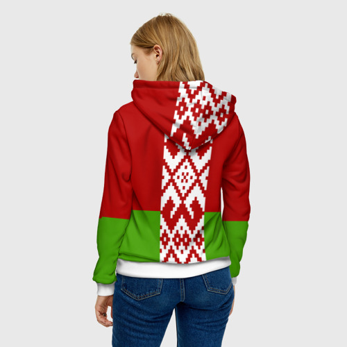 Женская толстовка 3D Беларусь флаг, цвет 3D печать - фото 4