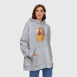 Худи SuperOversize хлопок Ice cream butt - фото 2