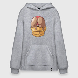 Худи SuperOversize хлопок Ice cream butt