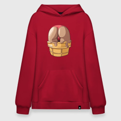 Худи SuperOversize хлопок Ice cream butt