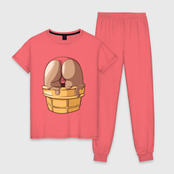 Женская пижама хлопок Ice cream butt