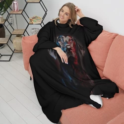 Плед с рукавами Чёрный лабрадор - фото 2