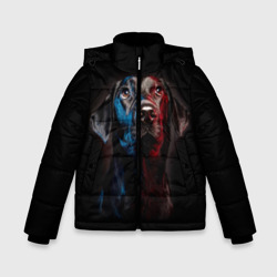 Зимняя куртка для мальчиков 3D Чёрный лабрадор