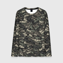 Мужской лонгслив 3D Именной камуфляж Лёха
