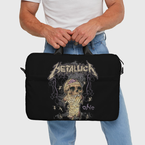 Сумка для ноутбука 3D Metallica, цвет 3D печать - фото 5