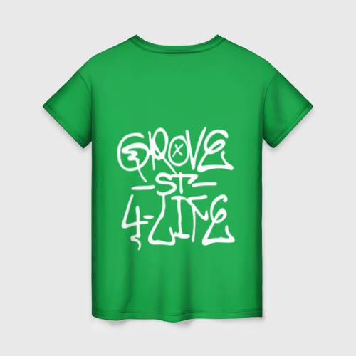 Женская футболка 3D Грув стрит, цвет 3D печать - фото 2