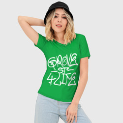 Женская футболка 3D Slim Грув стрит - фото 2