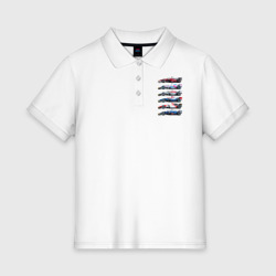 Женское поло хлопок F1 Болиды 2