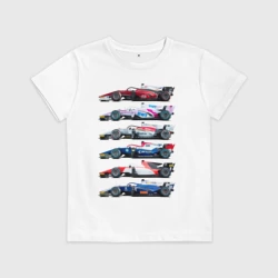Детская футболка хлопок F1 Болиды 2