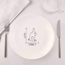 Набор: тарелка + кружка Утка. Кролик - фото 2