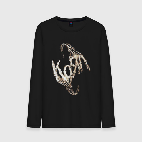 Мужской лонгслив хлопок Korn, цвет черный