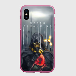 Чехол для iPhone XS Max матовый Death Stranding на спине
