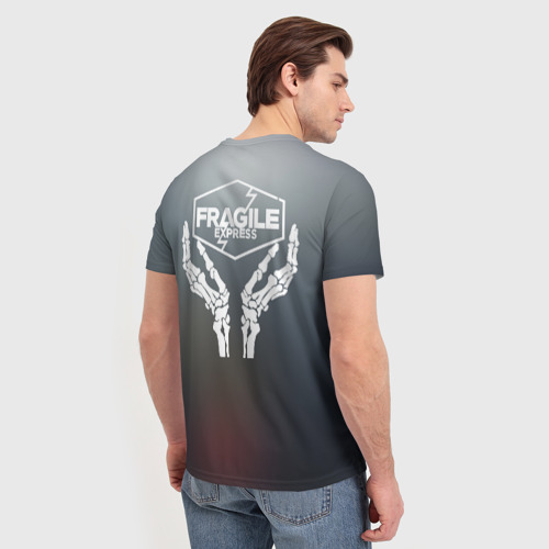 Мужская футболка 3D с принтом Death Stranding (НА СПИНЕ), вид сзади #2