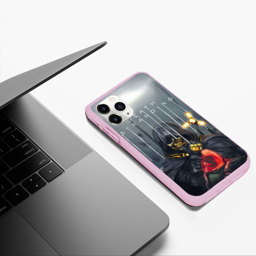 Чехол для iPhone 11 Pro Max матовый Death Stranding на спине, цвет розовый - фото 5