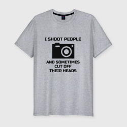 Добрый фотограф – Мужская футболка хлопок Slim с принтом купить