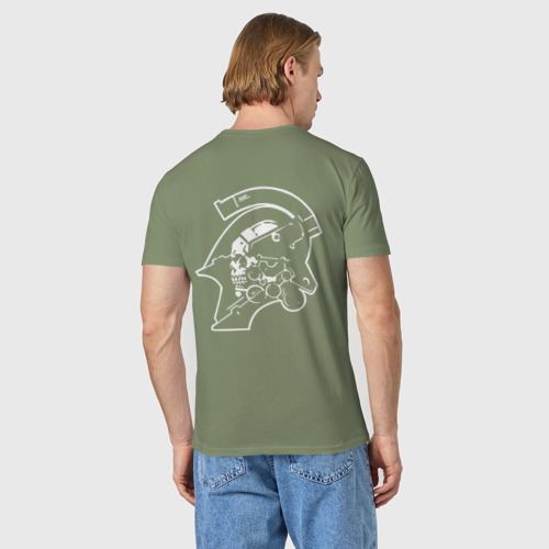 Мужская футболка хлопок Death, цвет авокадо - фото 4