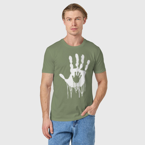 Мужская футболка хлопок Death, цвет авокадо - фото 3