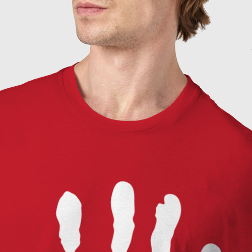 Мужская футболка хлопок Death, цвет красный - фото 6