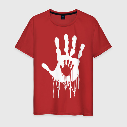 Мужская футболка хлопок Death, цвет красный