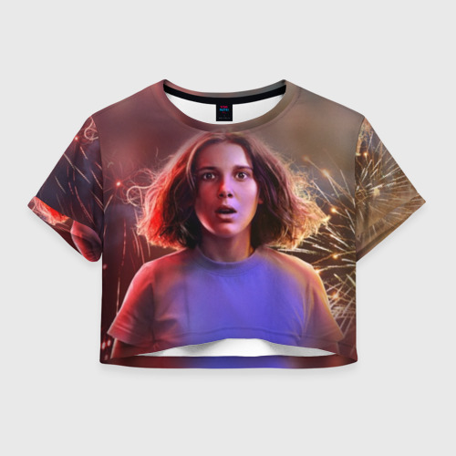 Женская футболка Crop-top 3D Stranger things, цвет 3D печать