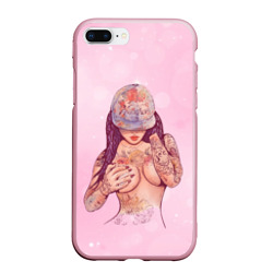 Чехол для iPhone 7Plus/8 Plus матовый Sexy tattoo girl