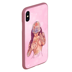 Чехол для iPhone XS Max матовый Sexy tattoo girl - фото 2