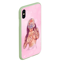 Чехол для iPhone XS Max матовый Sexy tattoo girl - фото 2