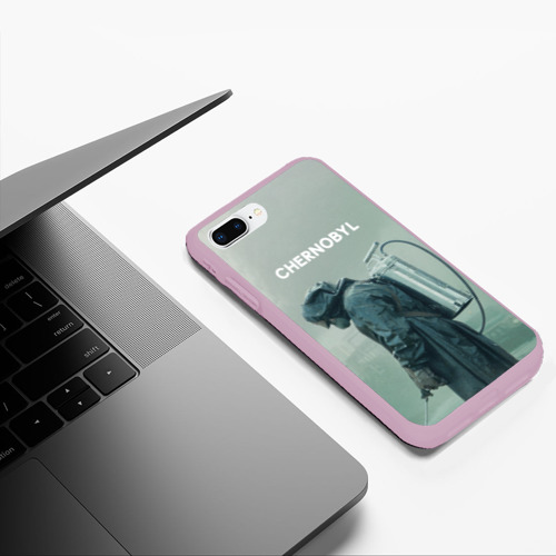 Чехол для iPhone 7Plus/8 Plus матовый Чернобыль, цвет розовый - фото 5