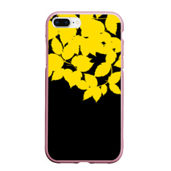 Чехол для iPhone 7Plus/8 Plus матовый Желтые Листья - Минимализм