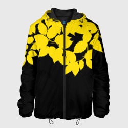 Мужская куртка 3D Желтые Листья - Минимализм