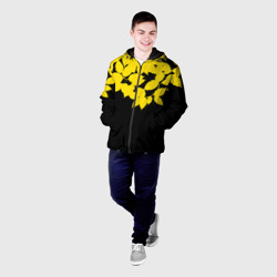 Мужская куртка 3D Желтые Листья - Минимализм - фото 2