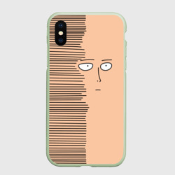 Чехол для iPhone XS Max матовый Сайтама