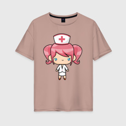 Женская футболка хлопок Oversize Маленькая медсестра
