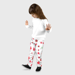 Детские брюки 3D Жучки-белый фон - фото 2