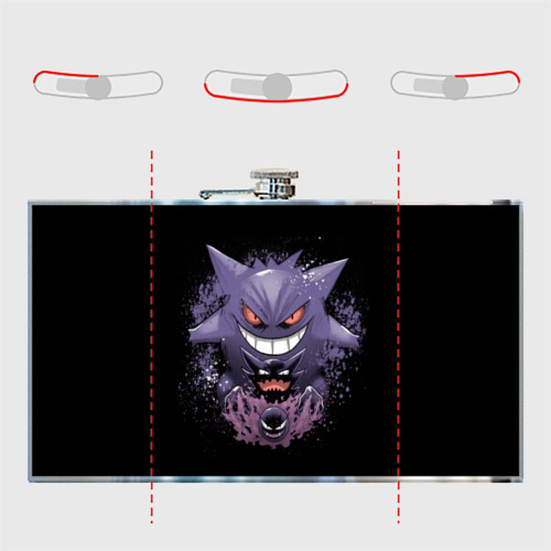 Фляга Pokemon Gengar Rubber - фото 5