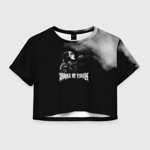 Женская футболка Crop-top 3D Cradle of Filth Фото 01 Женская футболка Crop-top 3D Cradle of Filth Фото 01
