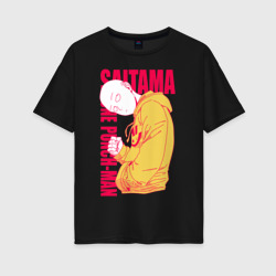 Женская футболка хлопок Oversize Saitama