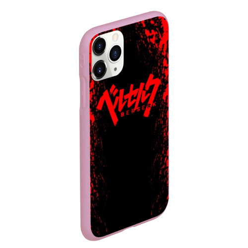 Чехол для iPhone 11 Pro Max матовый Berserk logo red, цвет розовый - фото 3