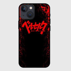 Чехол для iPhone 13 mini Berserk logo red