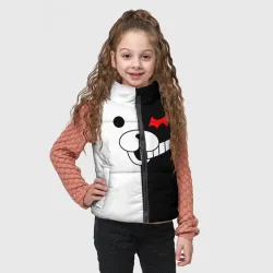 Детский жилет утепленный 3D Monokuma капюшон Монокума - фото 2