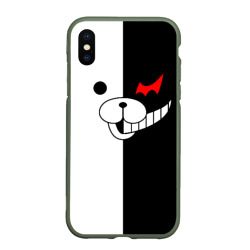 Чехол для iPhone XS Max матовый Monokuma капюшон Монокума