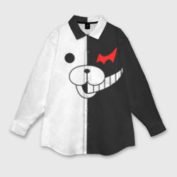 Женская рубашка oversize 3D Monokuma капюшон Монокума