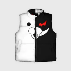 Детский жилет утепленный 3D Monokuma капюшон Монокума