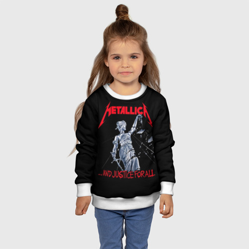 Детский свитшот 3D Metallica Металлика Металика, цвет 3D печать - фото 7