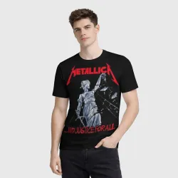 Мужская футболка 3D Metallica Металлика Металика - фото 2