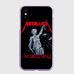 Чехол для iPhone XS Max матовый Metallica Металлика Металика