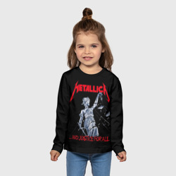 Детский лонгслив 3D Metallica Металлика Металика - фото 2