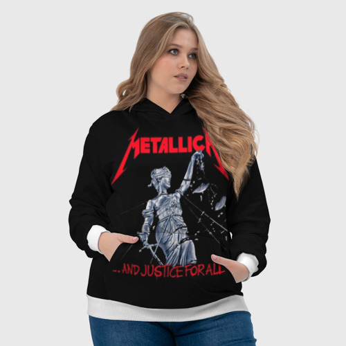 Женская толстовка 3D Metallica Металлика Металика, цвет 3D печать - фото 6