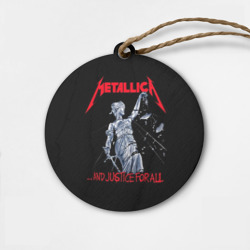 Деревянная игрушка круг Metallica Металлика Металика